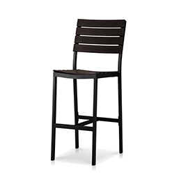 Bar Side Chair Tex Black / Black